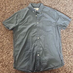 Urban Pipeline Men’s Blue Patterned Short Sleeve Button Down